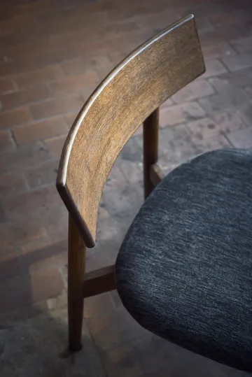 Tetra lounge chair - Tissu couleur granit-chêne foncé huilé - MUUBS