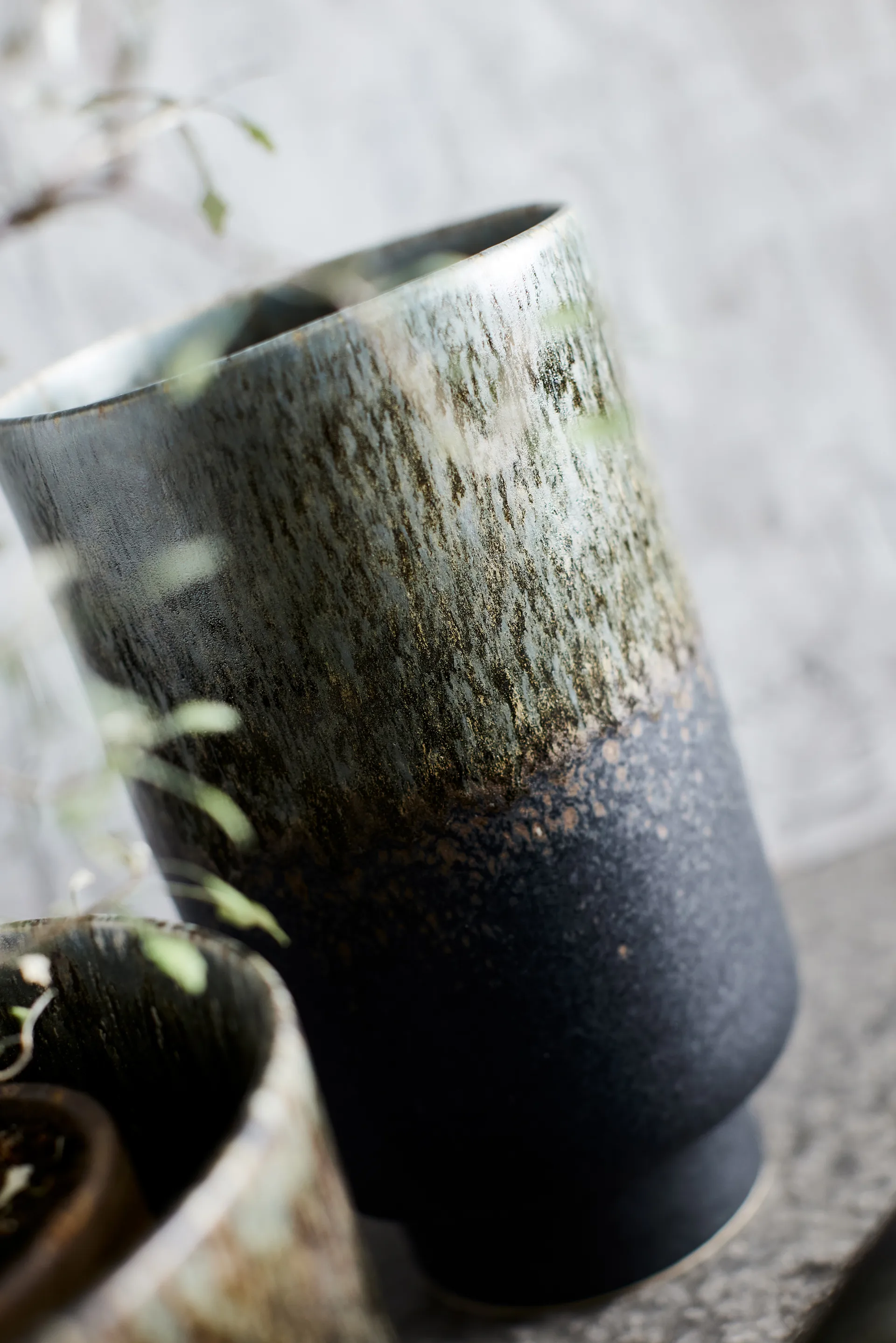 Vase Lago M Ø13x22 cm, Forest green MUUBS