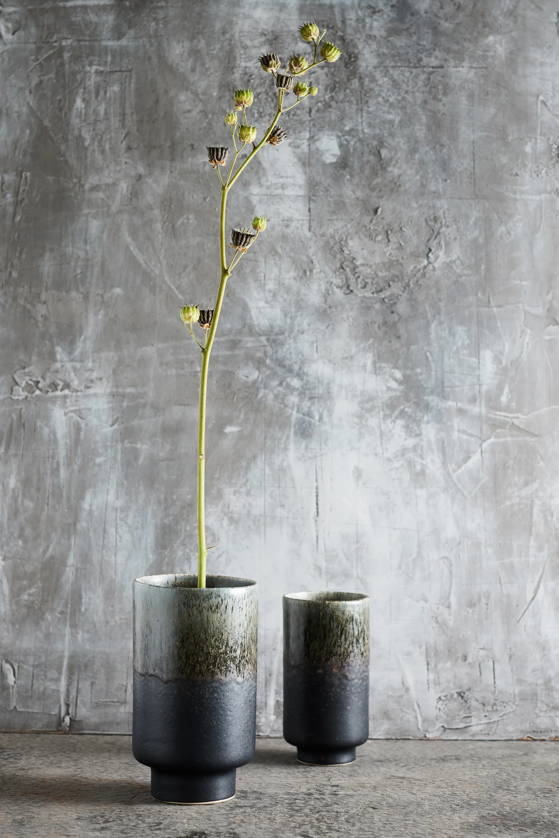 Vase Lago M Ø13x22 cm, Forest green MUUBS