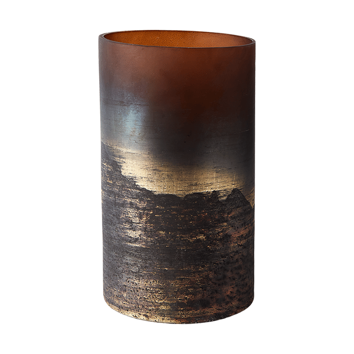 Vase Lana Ø14x25 cm - Brown-gold - MUUBS