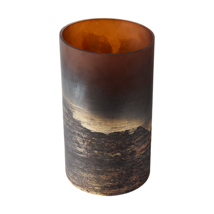 Vase Lana Ø14x25 cm - Brown-gold - MUUBS