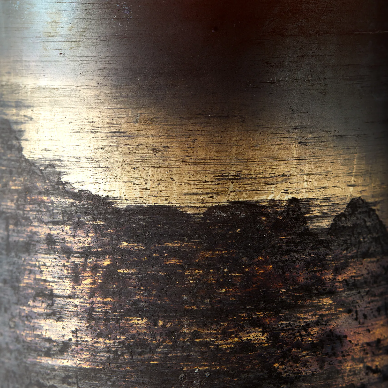 Vase Lana Ø14x25 cm, Brown-gold MUUBS