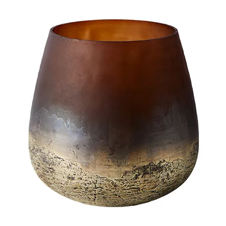 Vase Lana Ø15x15 cm, Brown-gold MUUBS