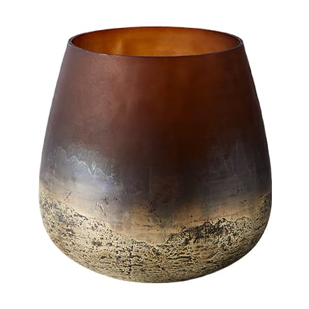 Vase Lana Ø15x15 cm - Brown-gold - MUUBS