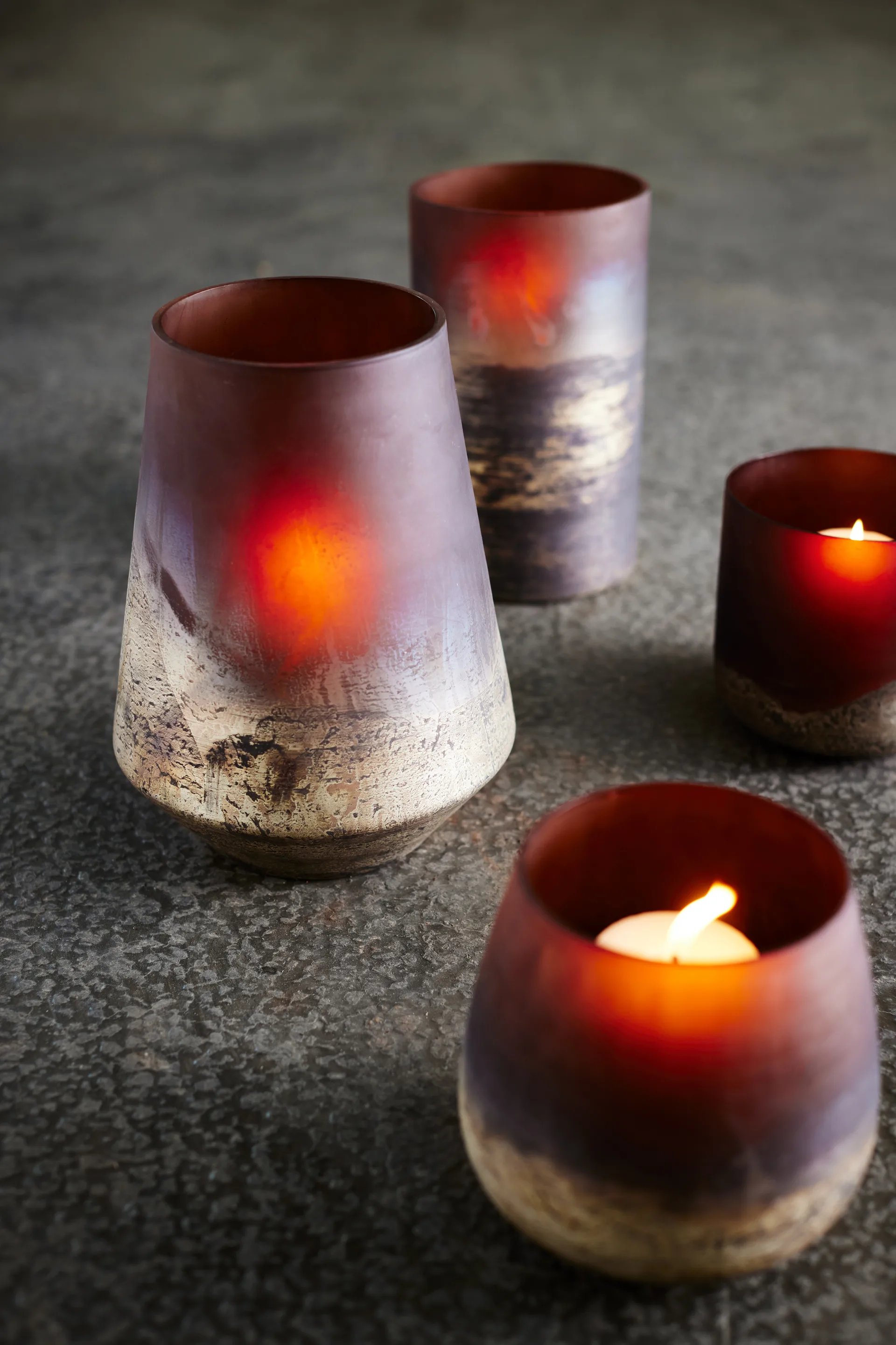 Vase Lana Ø15x15 cm, Brown-gold MUUBS