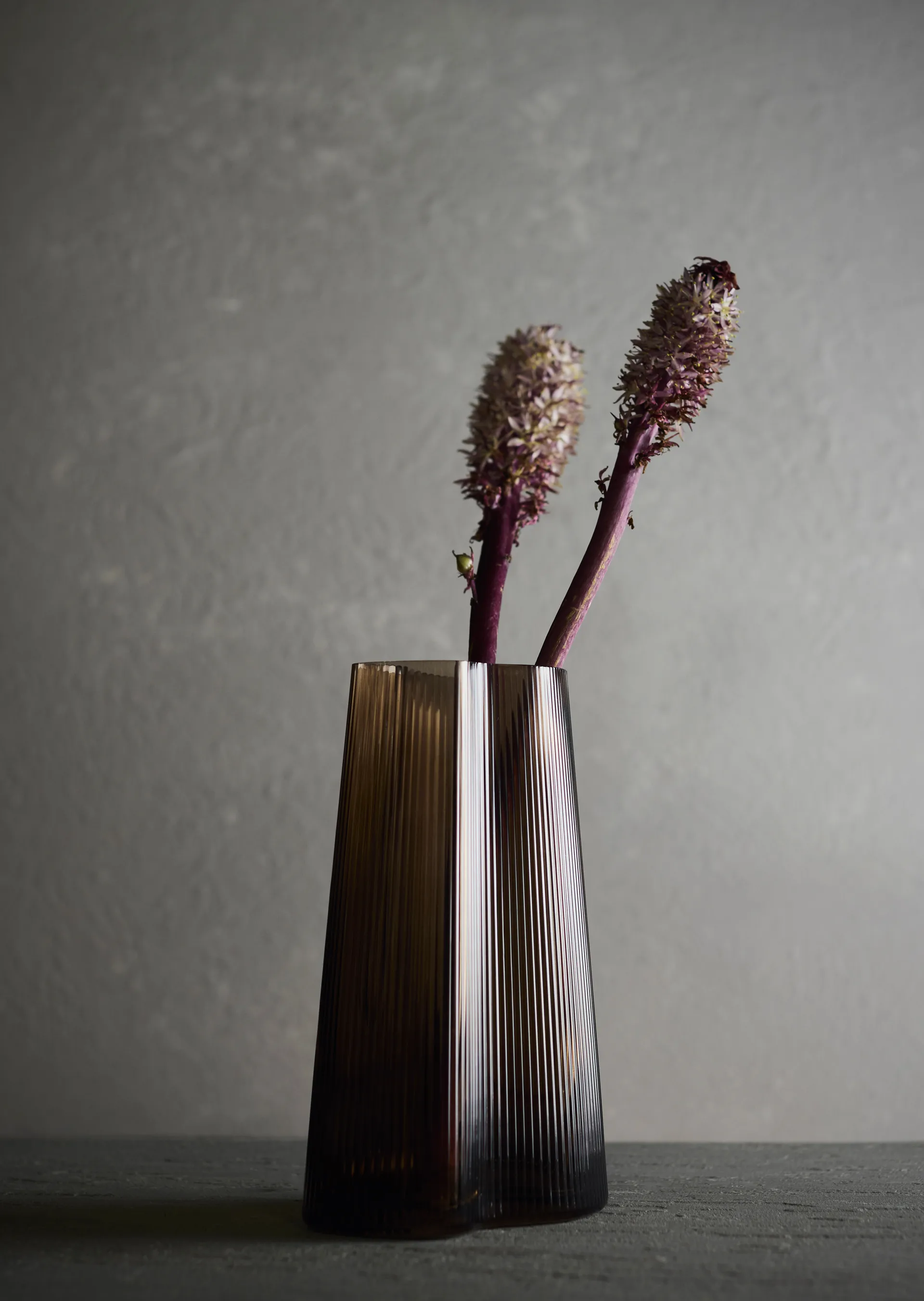 Vase Ripe, Smoked brown, 26 cm MUUBS