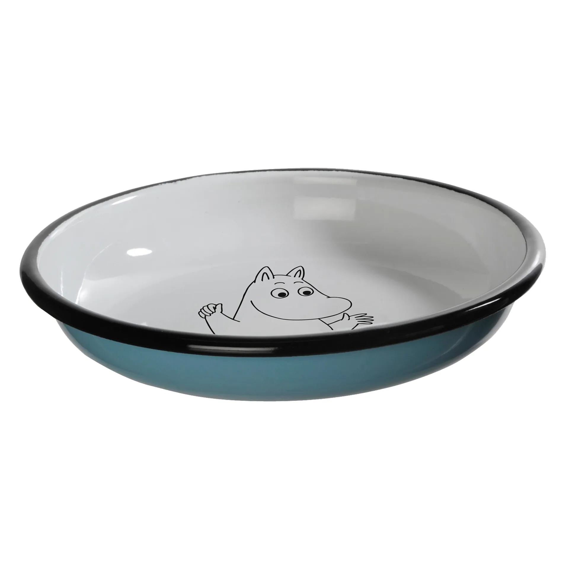 Assiette en émail Moomin Retro 18 cm, Mumin Muurla