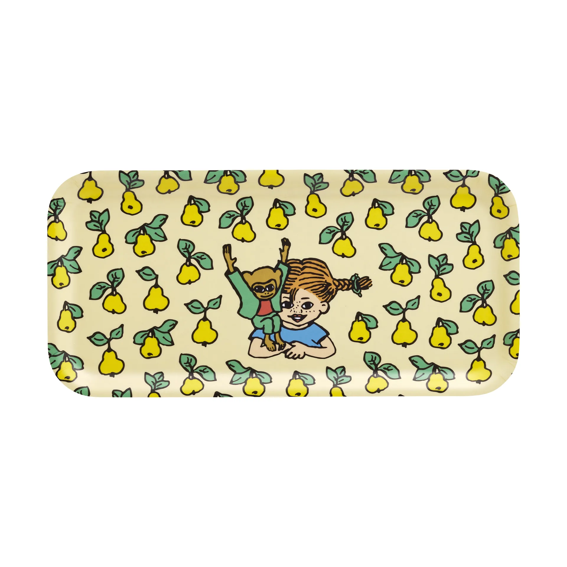 Bocal de rangement Pippi avec couvercle Ø15 cm, Fruits Muurla