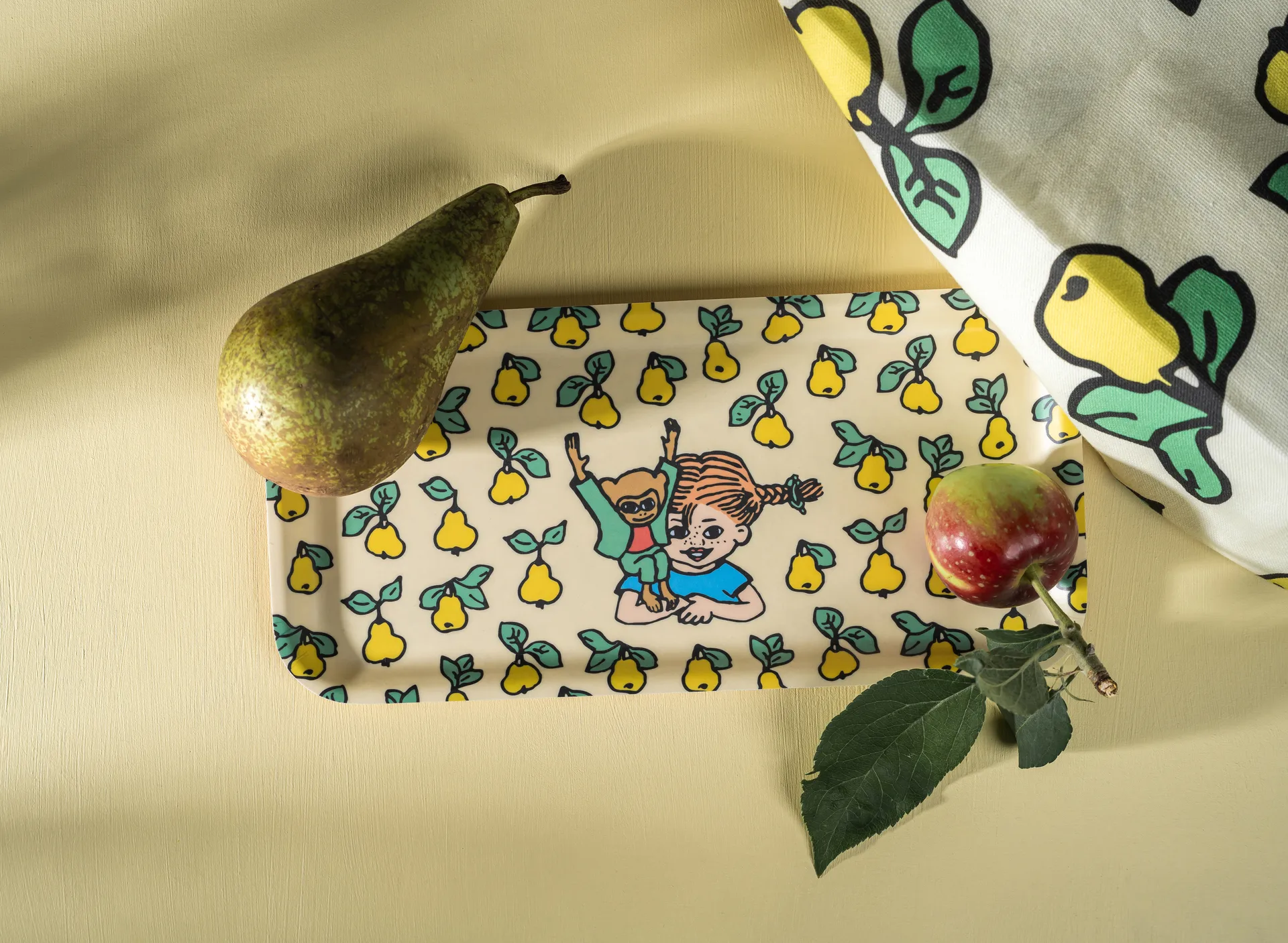 Bocal de rangement Pippi avec couvercle Ø15 cm, Fruits Muurla