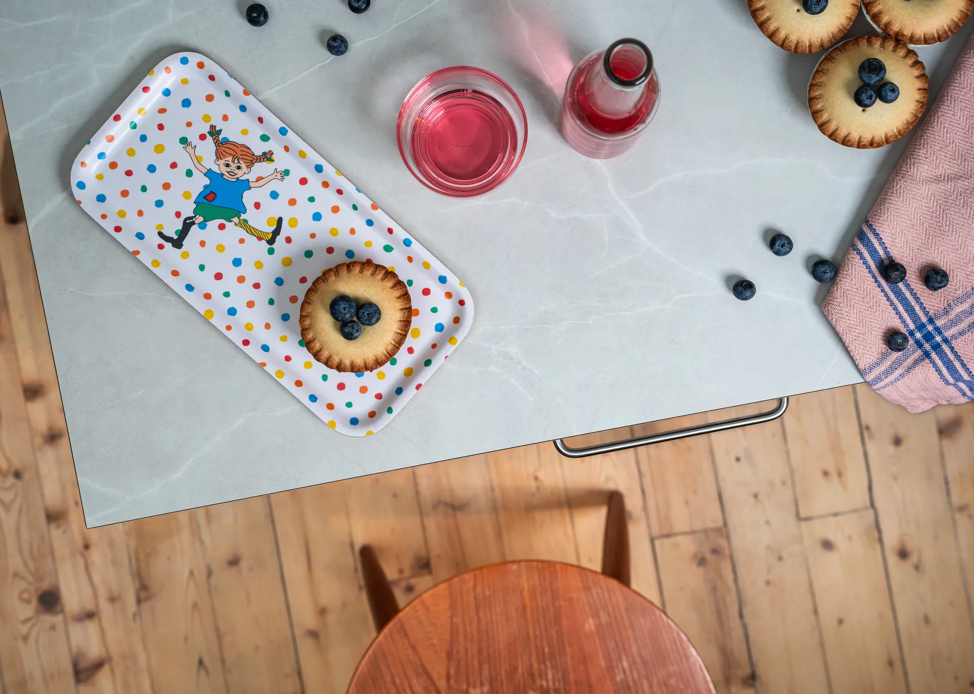 Bocal de rangement Pippi avec couvercle Ø15 cm, Hoppsansa Muurla