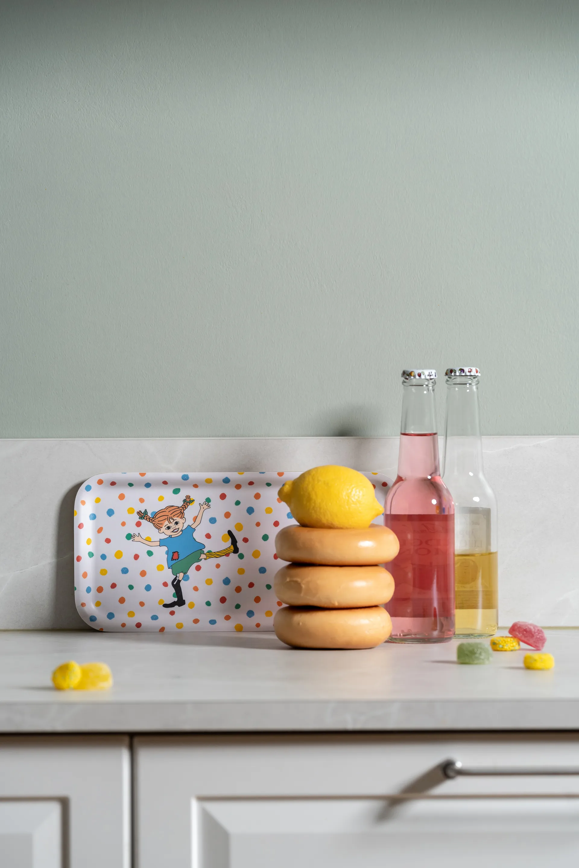 Bocal de rangement Pippi avec couvercle Ø15 cm, Hoppsansa Muurla