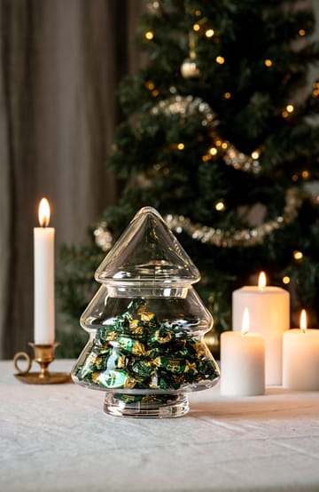 Bocal en verre avec couvercle Glass tree - 20 cm - Muurla