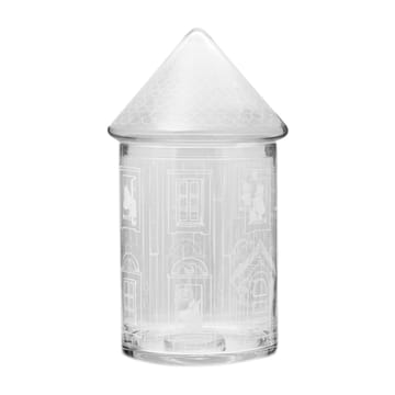 Bocal en verre avec couvercle Moominhouse 30,5 cm - Transparent - Muurla