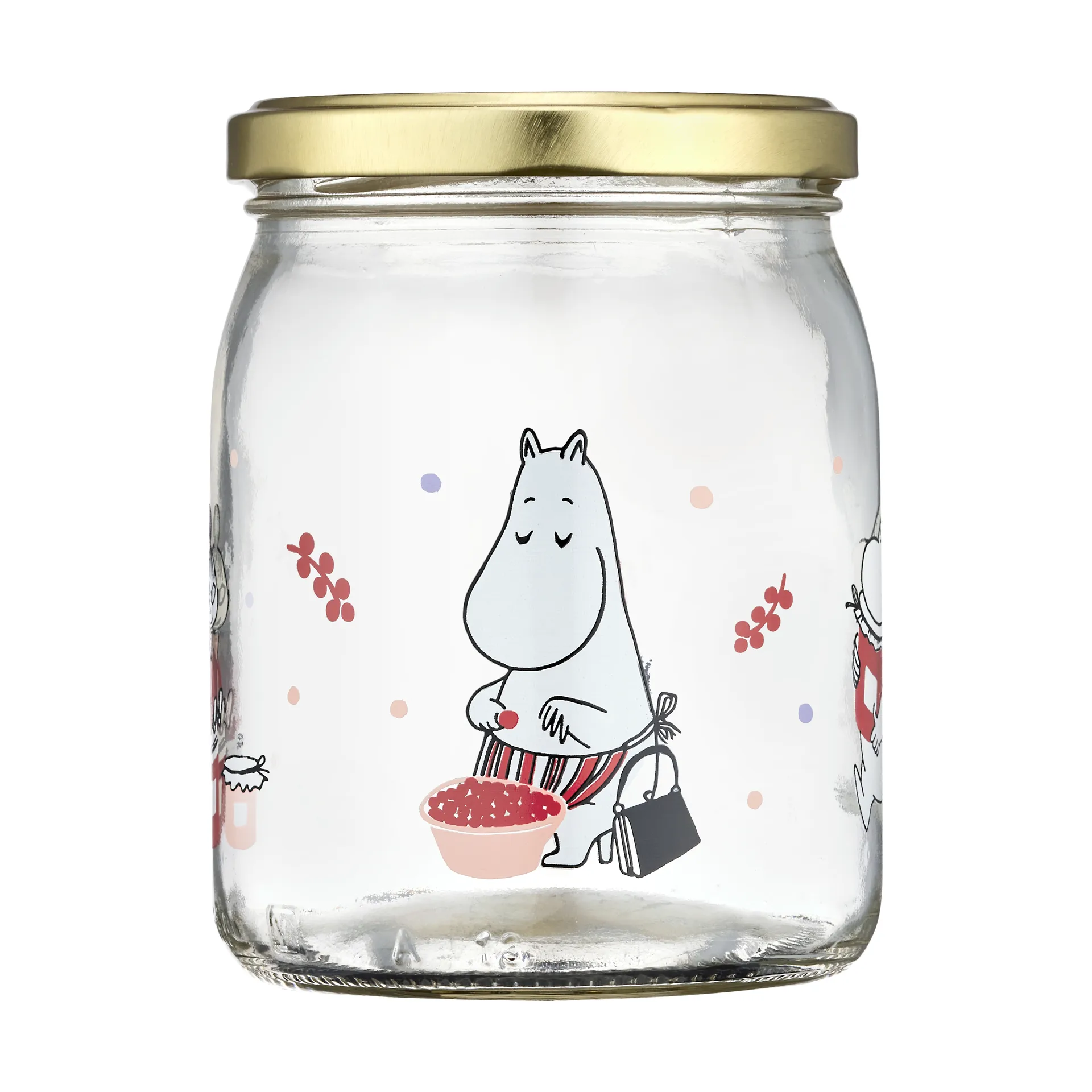 Bocal en verre Moomin 50 cl, Berries Muurla