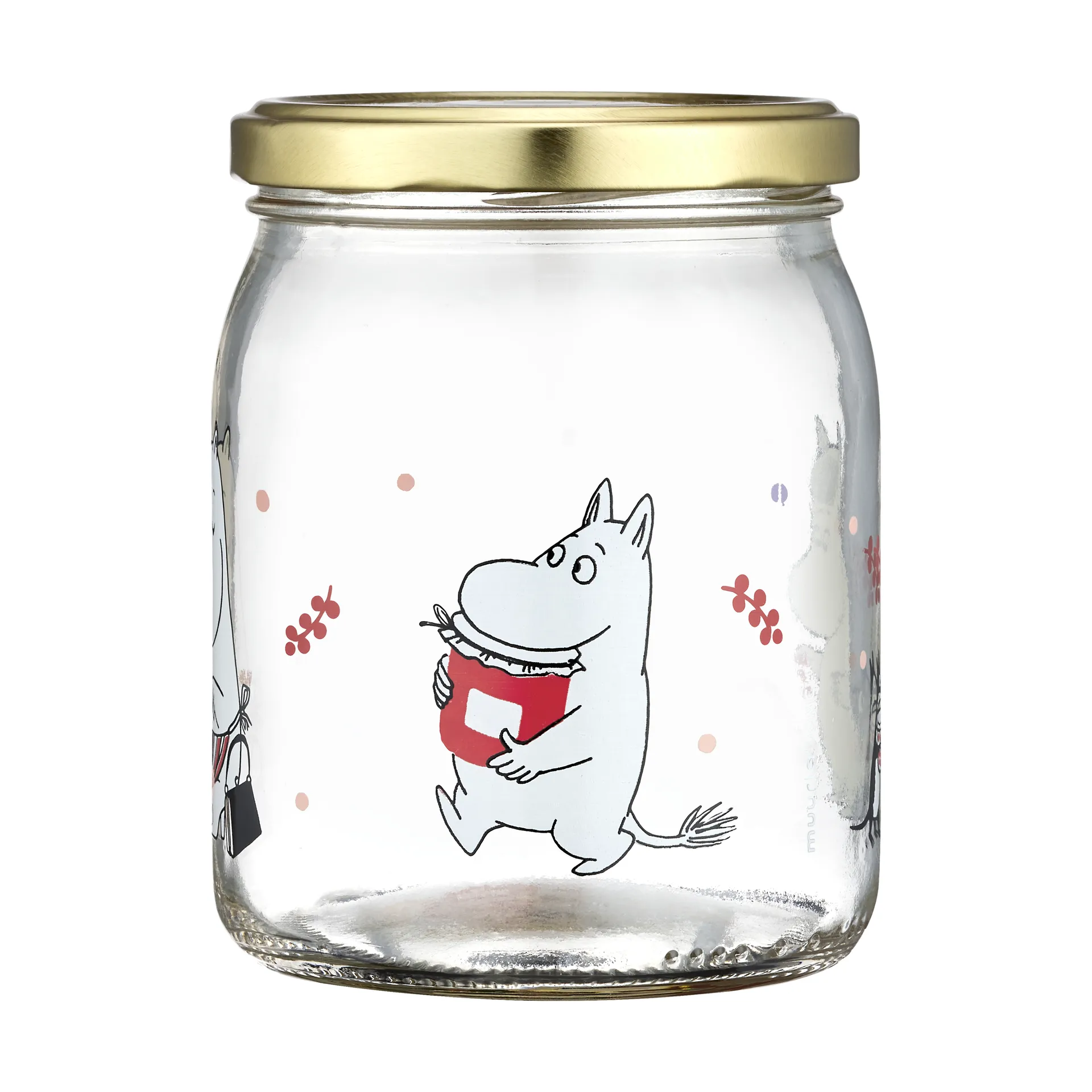 Bocal en verre Moomin 50 cl, Berries Muurla