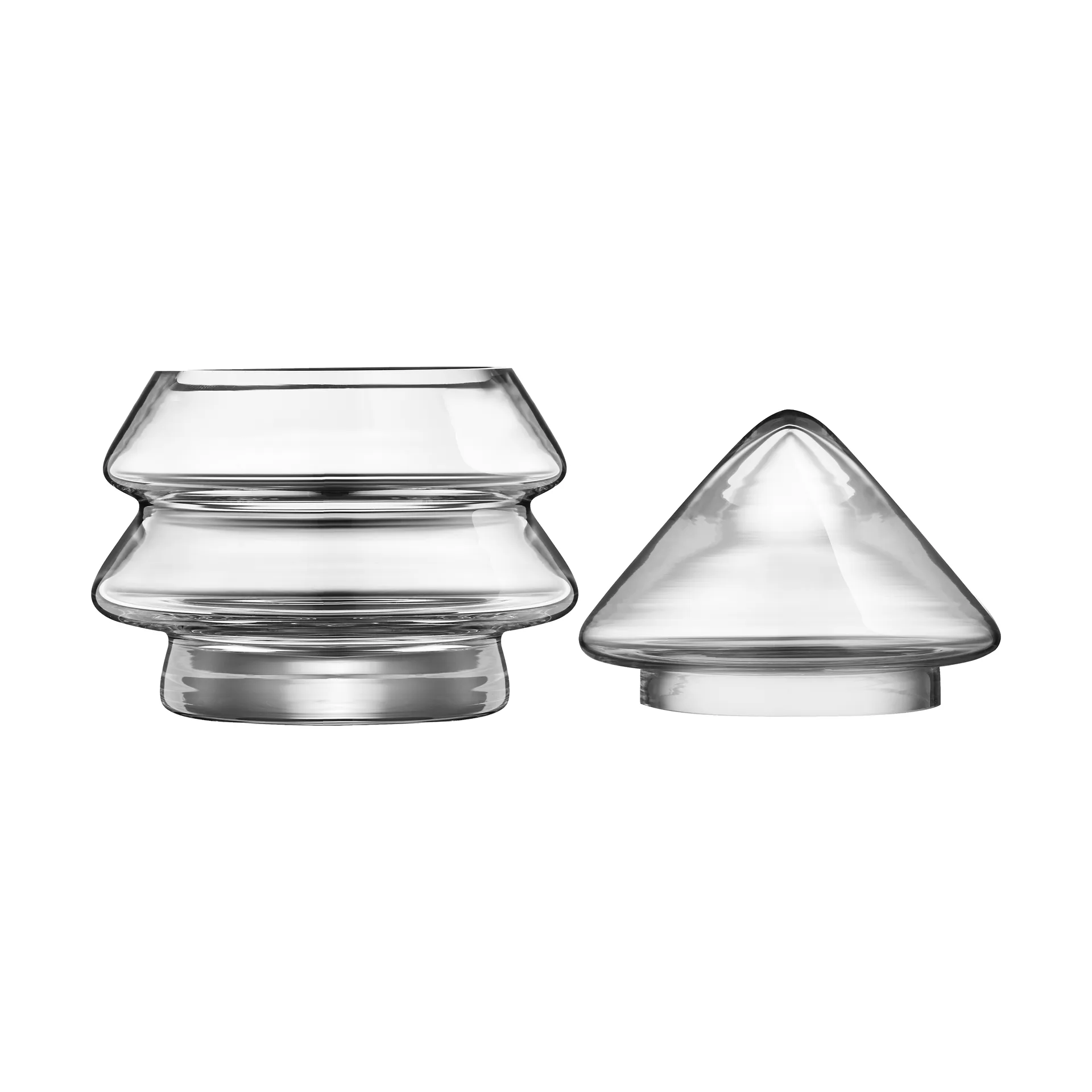 Bocal en verre Muurla 12 cm, Sapin Muurla