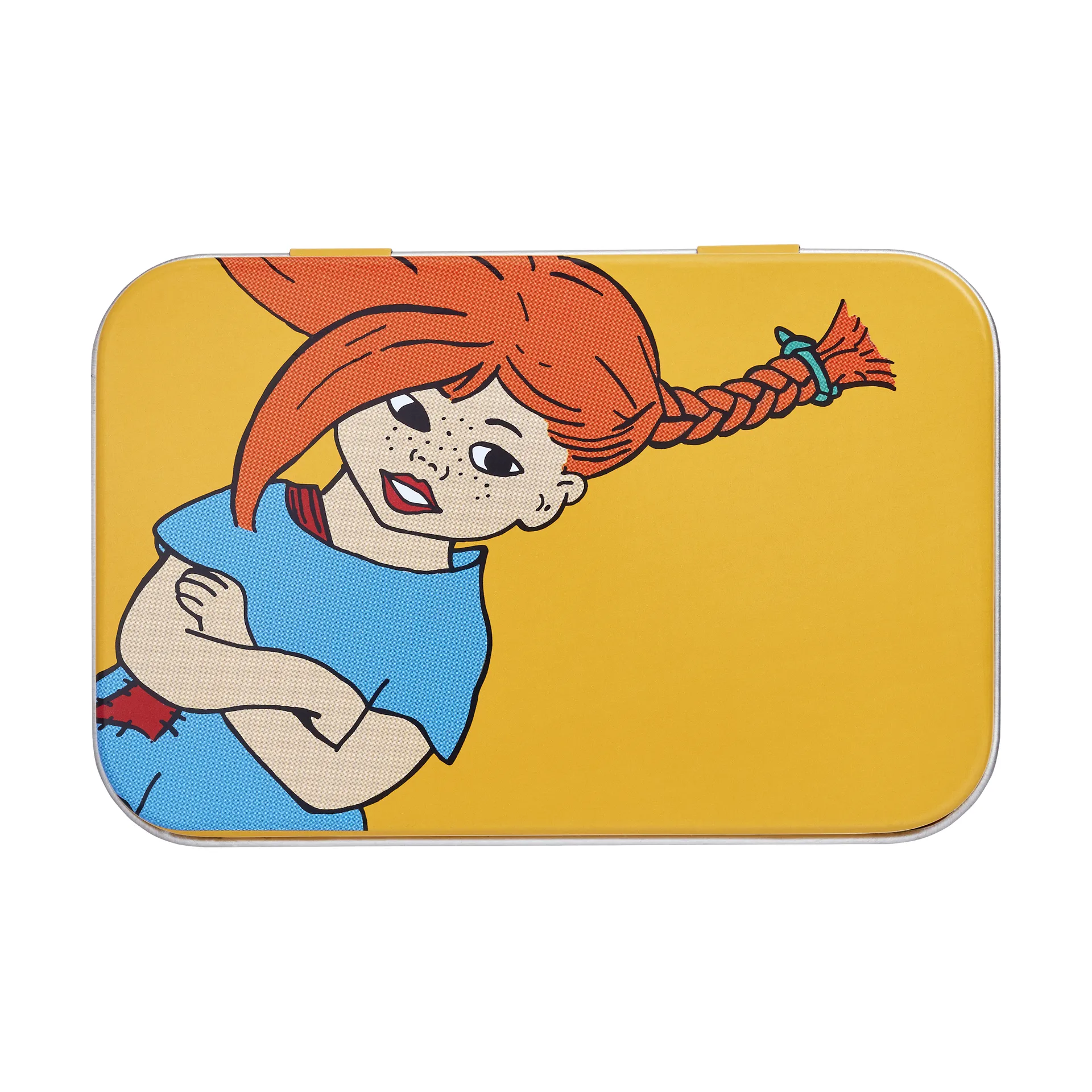 Boîte en métal Pippi 10x6,5x3 cm, La fille la plus forte Muurla
