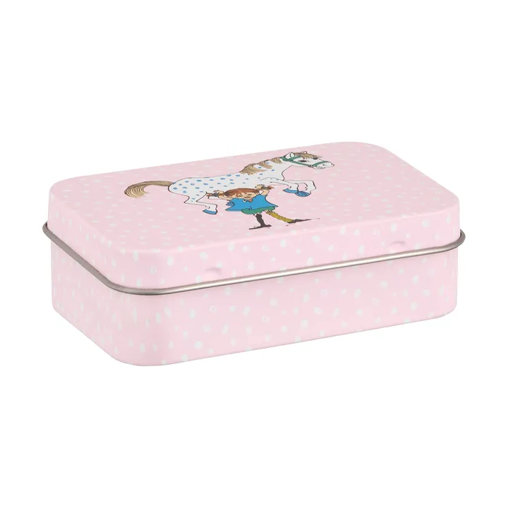 Boîte en métal Pippi 10x6,5x3 cm - Pippi and the Horse - Muurla