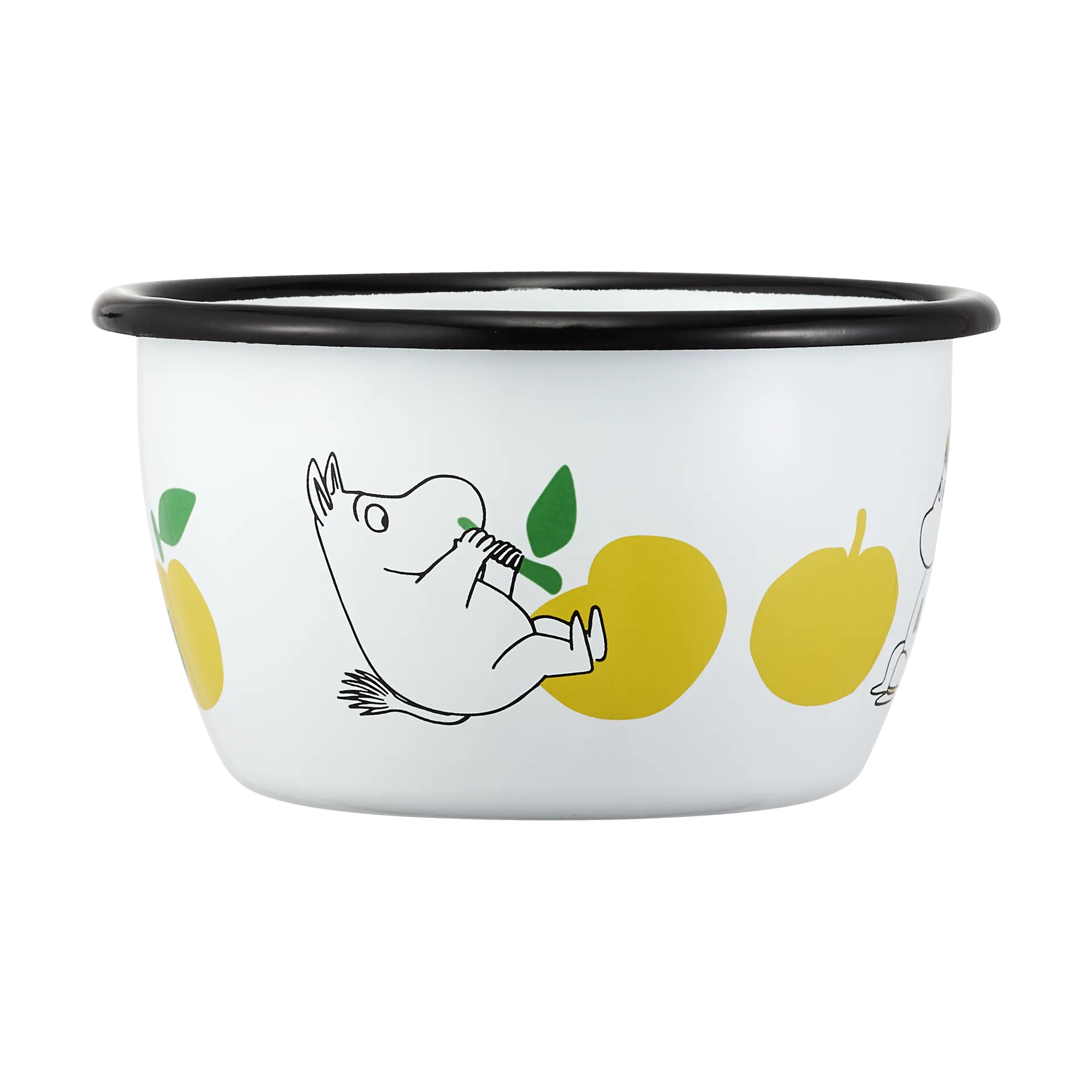 Bol Moomin émail 30 cl, Joyfull Apples-jaune Muurla