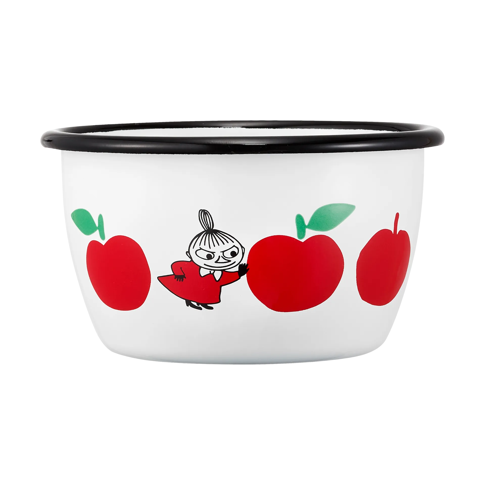 Bol Moomin émail 30 cl, Joyfull Apples-rouge Muurla