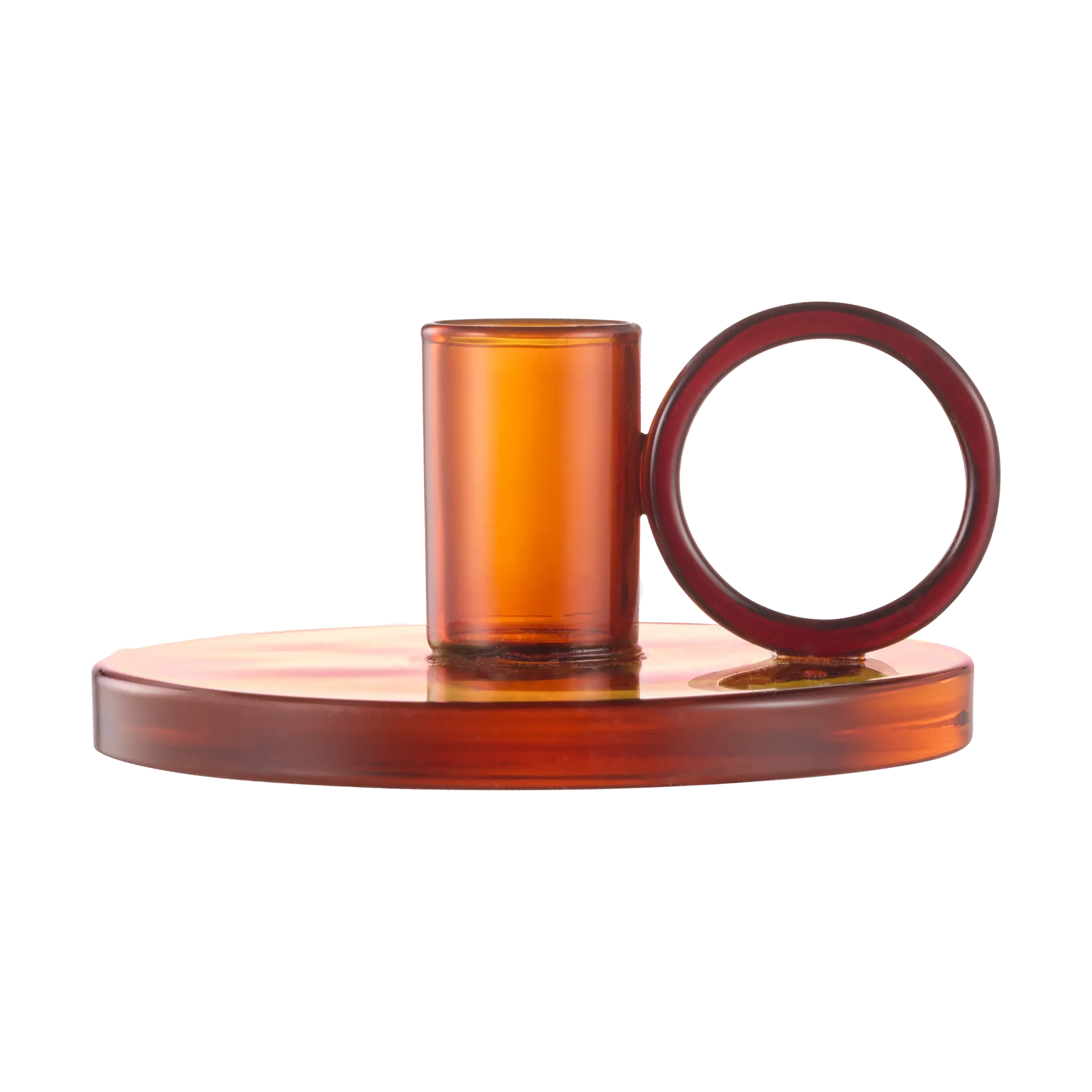 Bougeoir Loop Ø11 cm, Amber Muurla
