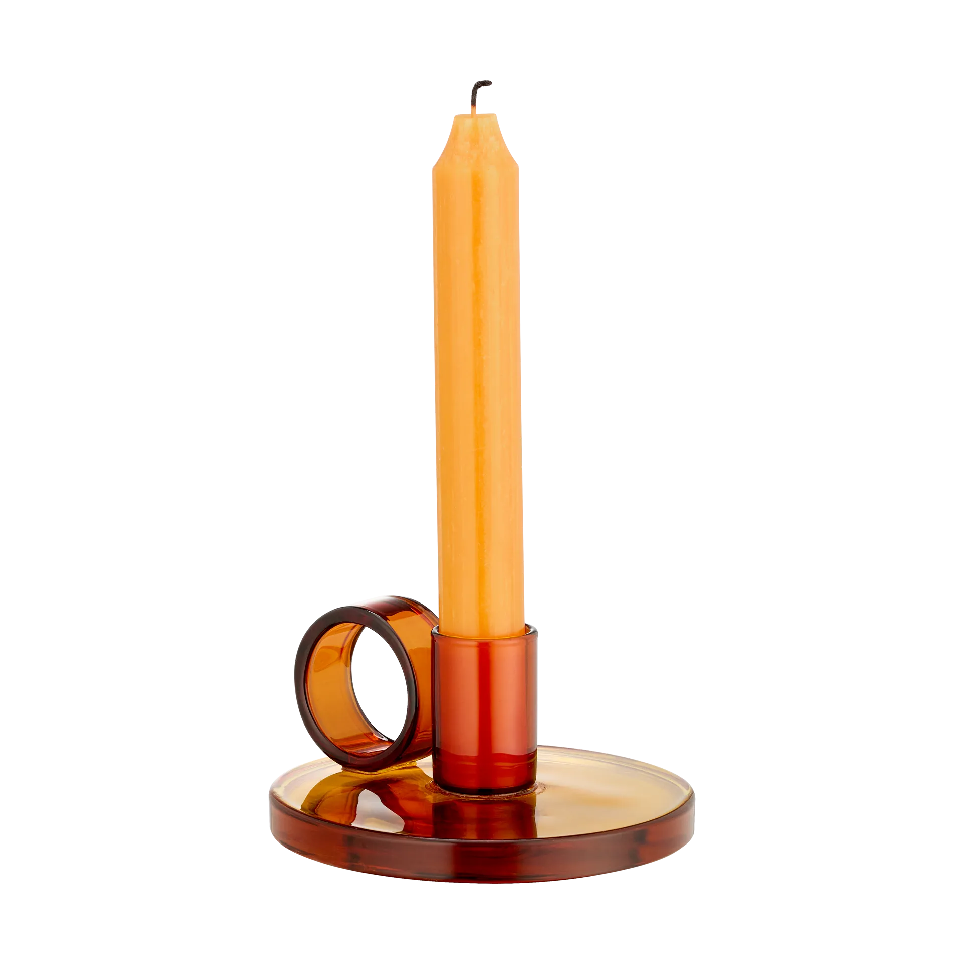 Bougeoir Loop Ø11 cm, Amber Muurla