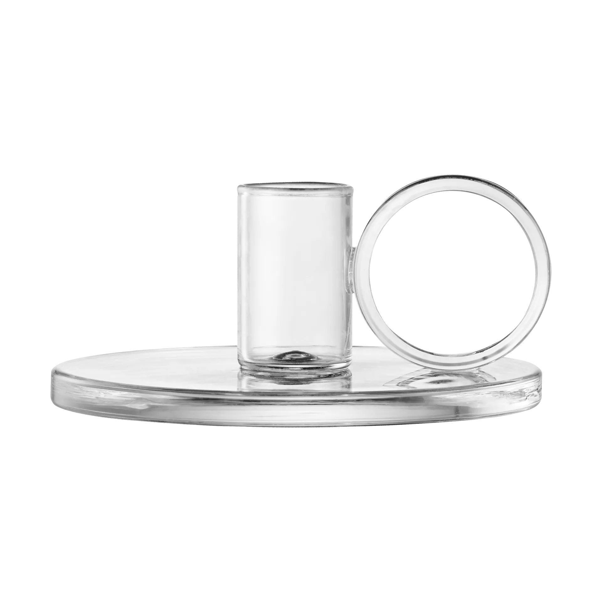 Bougeoir Loop Ø11 cm, Klar Muurla