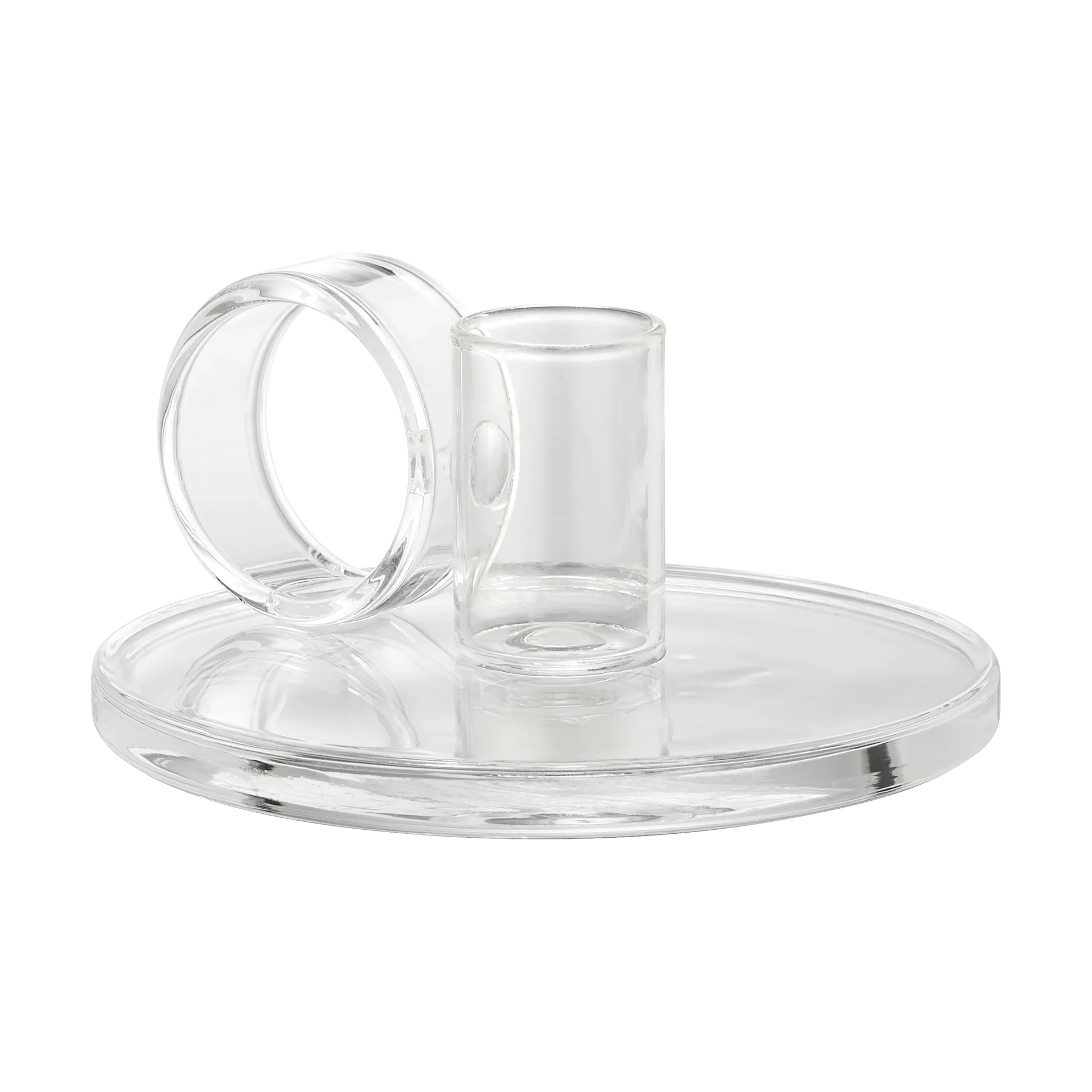 Bougeoir Loop Ø11 cm, Klar Muurla