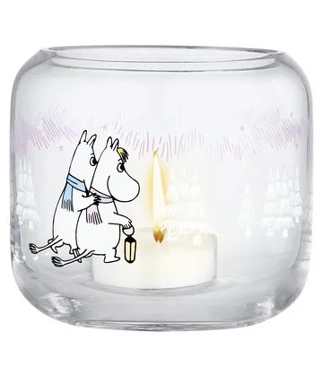 Bougeoir Moomin Ø9x8 cm - Frosty Day - Muurla