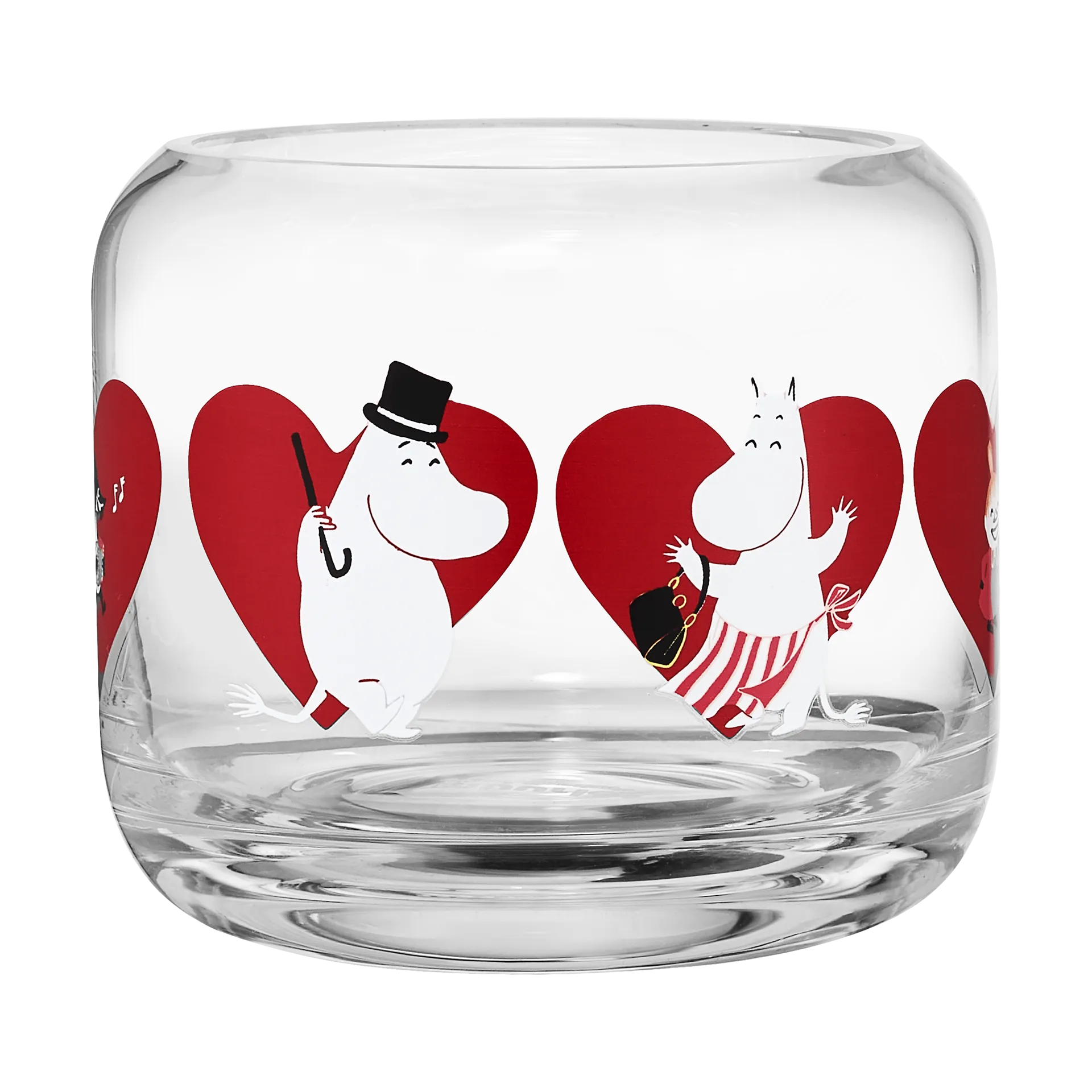 Bougeoir Moomin Ø9x8 cm, Heart Muurla