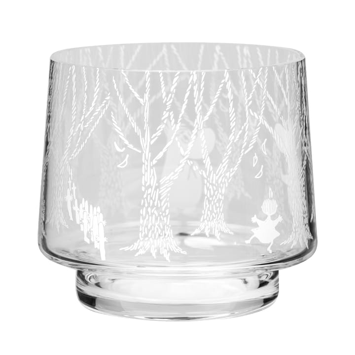 Bougeoir/bol In the Woods 8 cm, Transparent-blanc Muurla