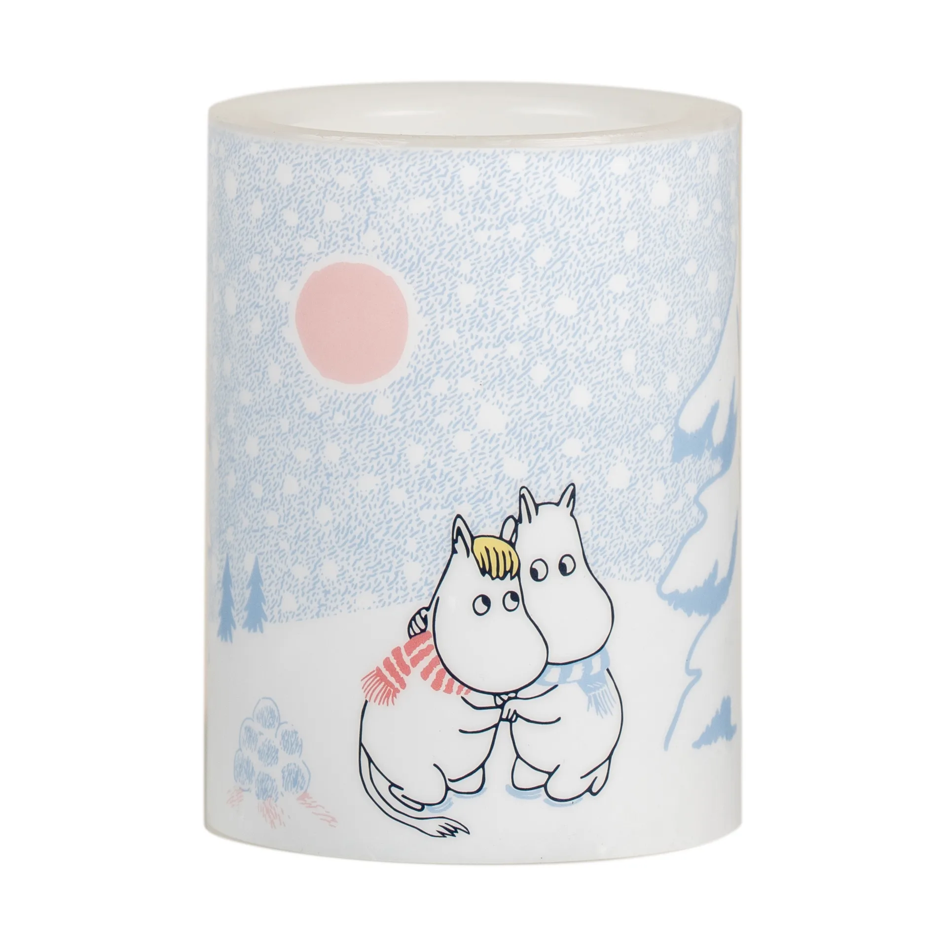 Bougie bloc LED Moomin 10 cm, Let it snow Muurla
