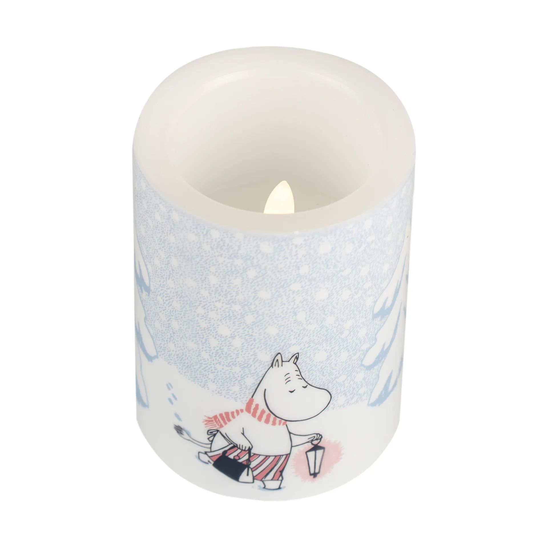 Bougie bloc LED Moomin 10 cm, Let it snow Muurla