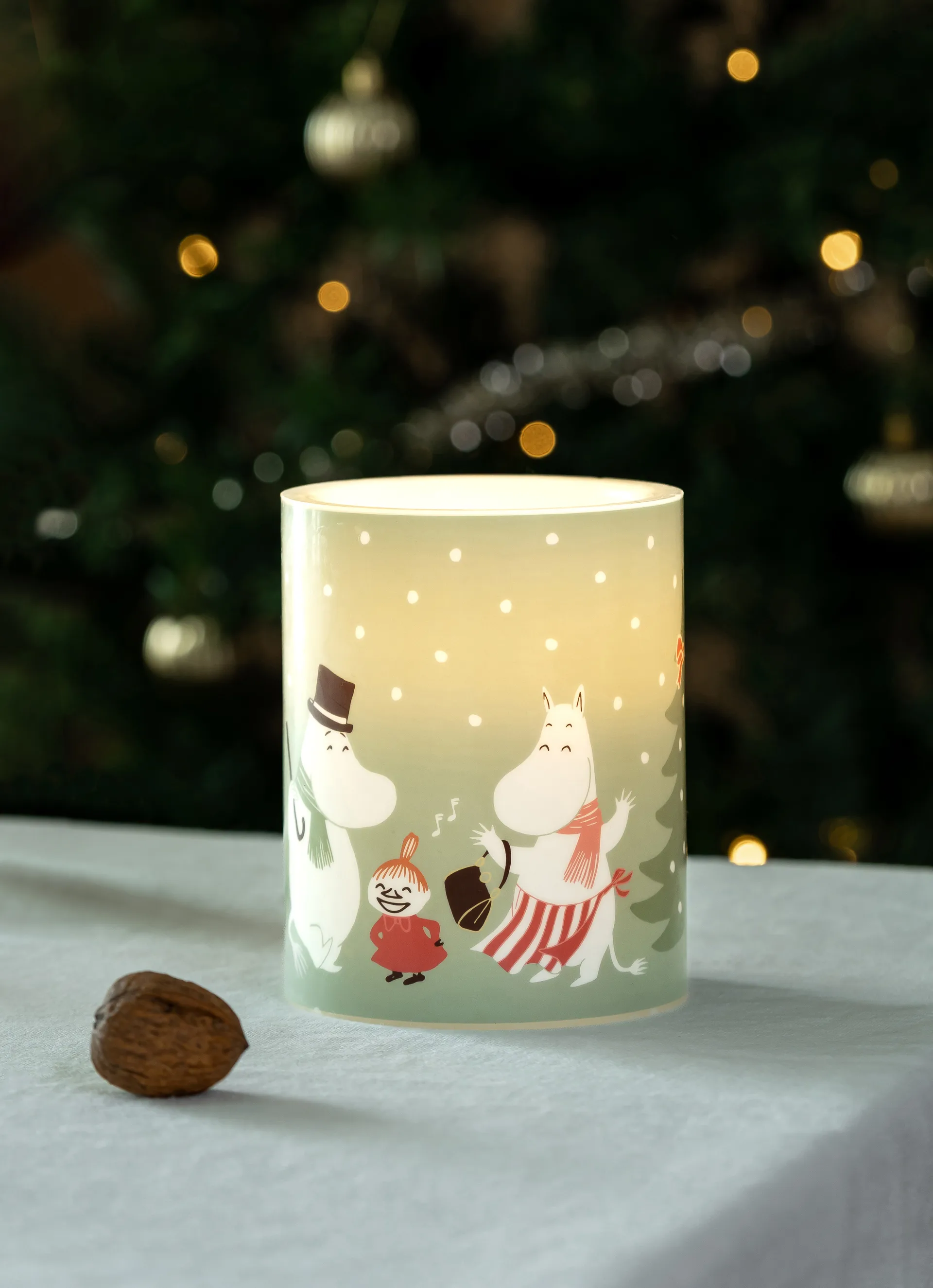 Bougie bloc LED Moomin 12,5 cm, Festive spirits Muurla