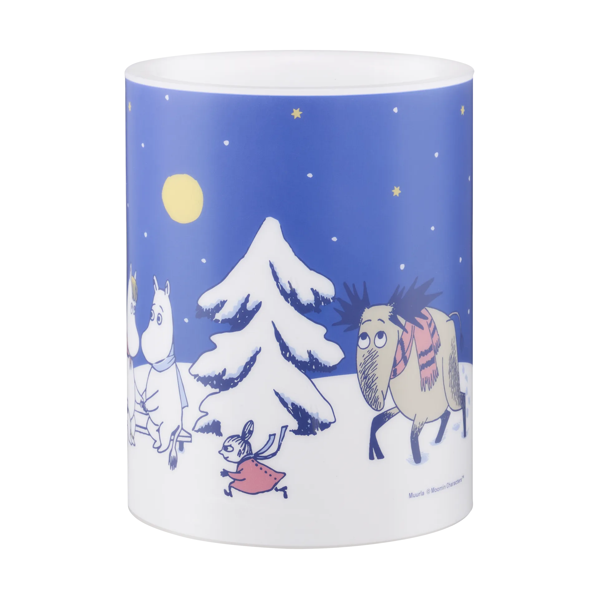 Bougie bloc LED Moomin 12,5 cm, Starry night Muurla