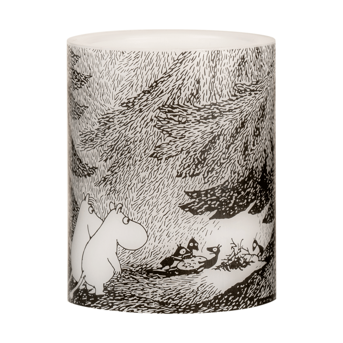 Muurla Bougie bloc LED Moomin 12,5 cm Under the trees