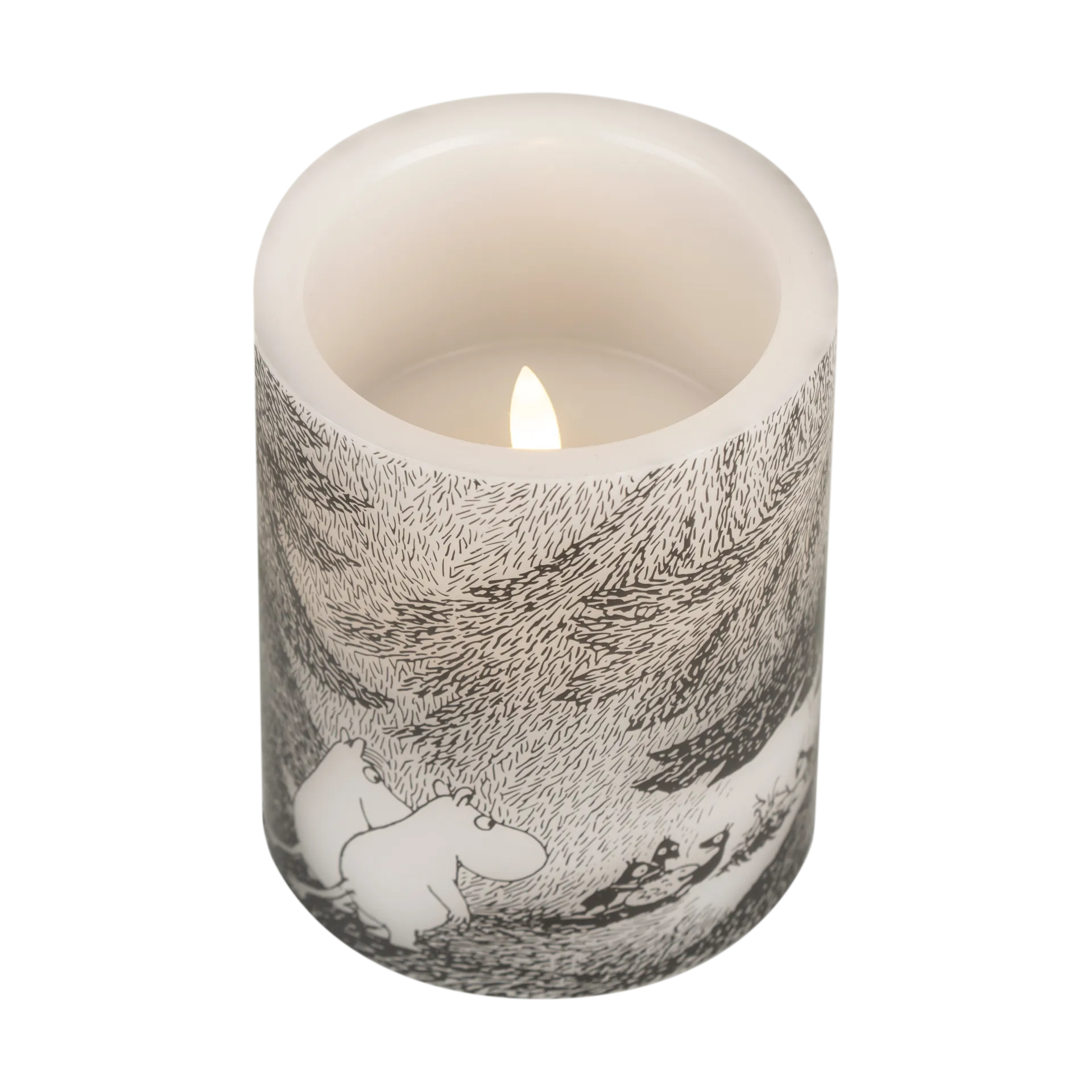 Bougie bloc LED Moomin 12,5 cm, Under the trees Muurla