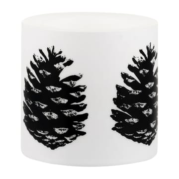 Bougie bloc Nordic The Pine Cone 8 cm - Blanc-noir - Muurla