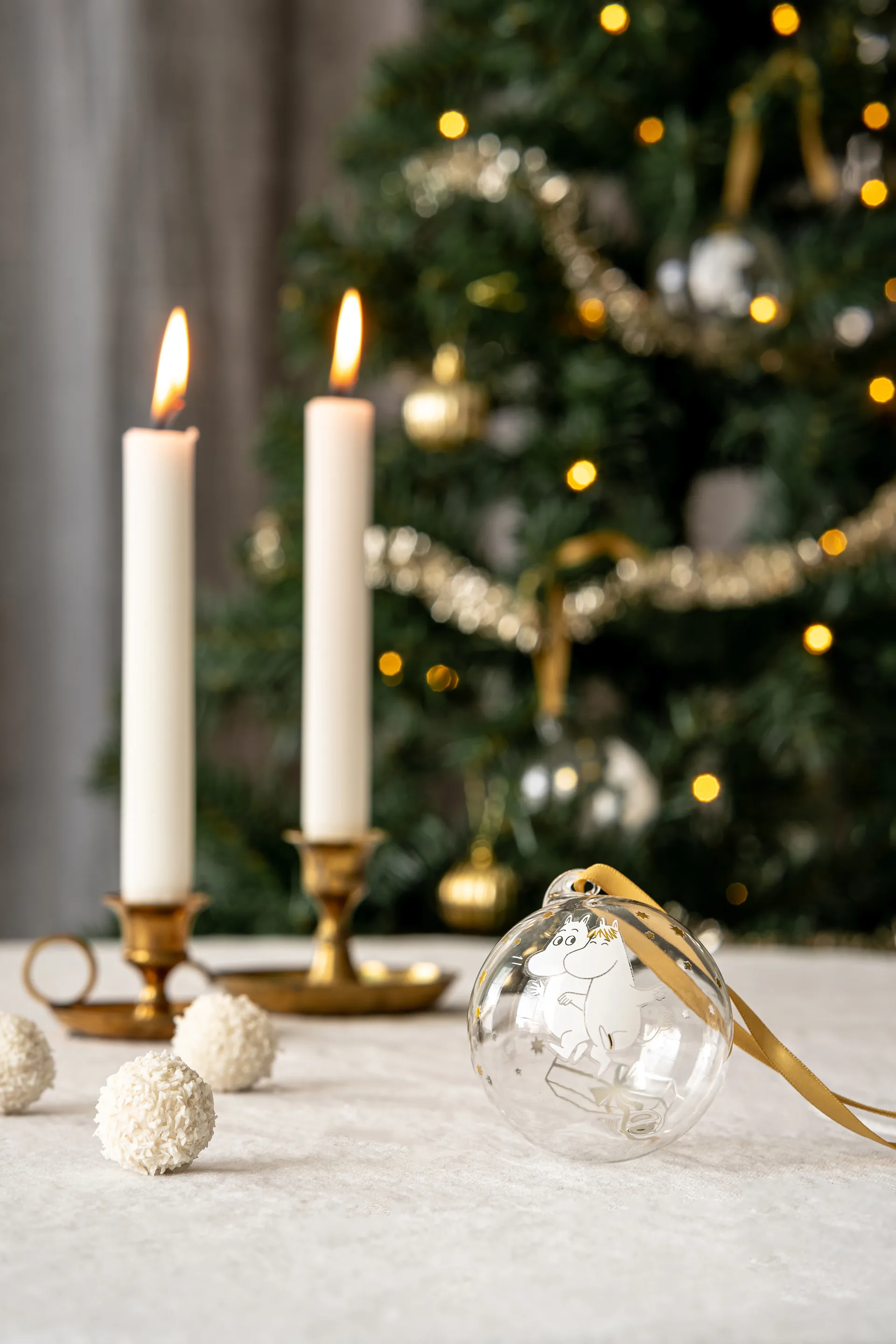 Boule de Noël Moomin Ø7 cm 3 Pièces, Sparkling stars Muurla