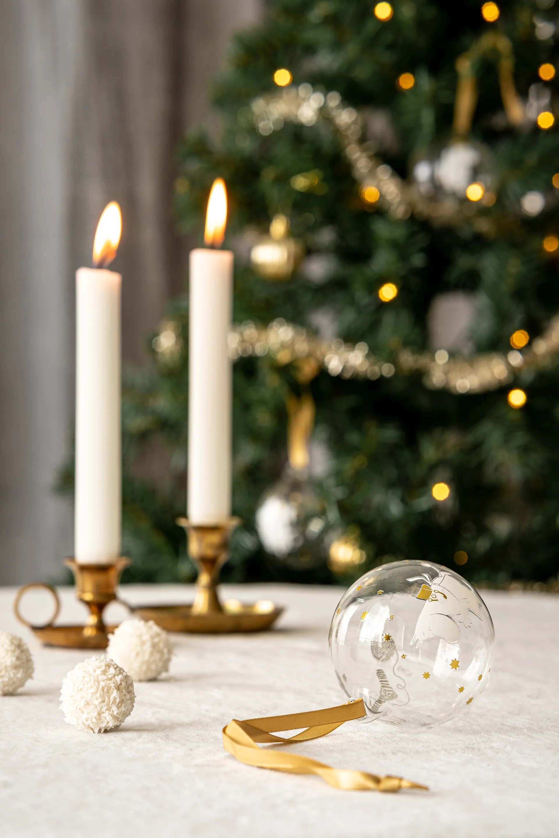 Boule de Noël Moomin Ø7 cm 3 Pièces, Sparkling stars Muurla