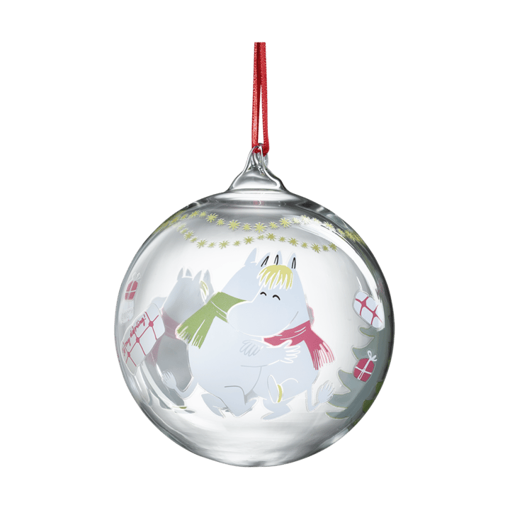 Boule de Noël Moomin Ø9 cm - Happy holidays - Muurla