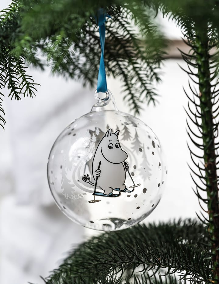Boule de Noël Moomin Ø9 cm, Ski trip Muurla