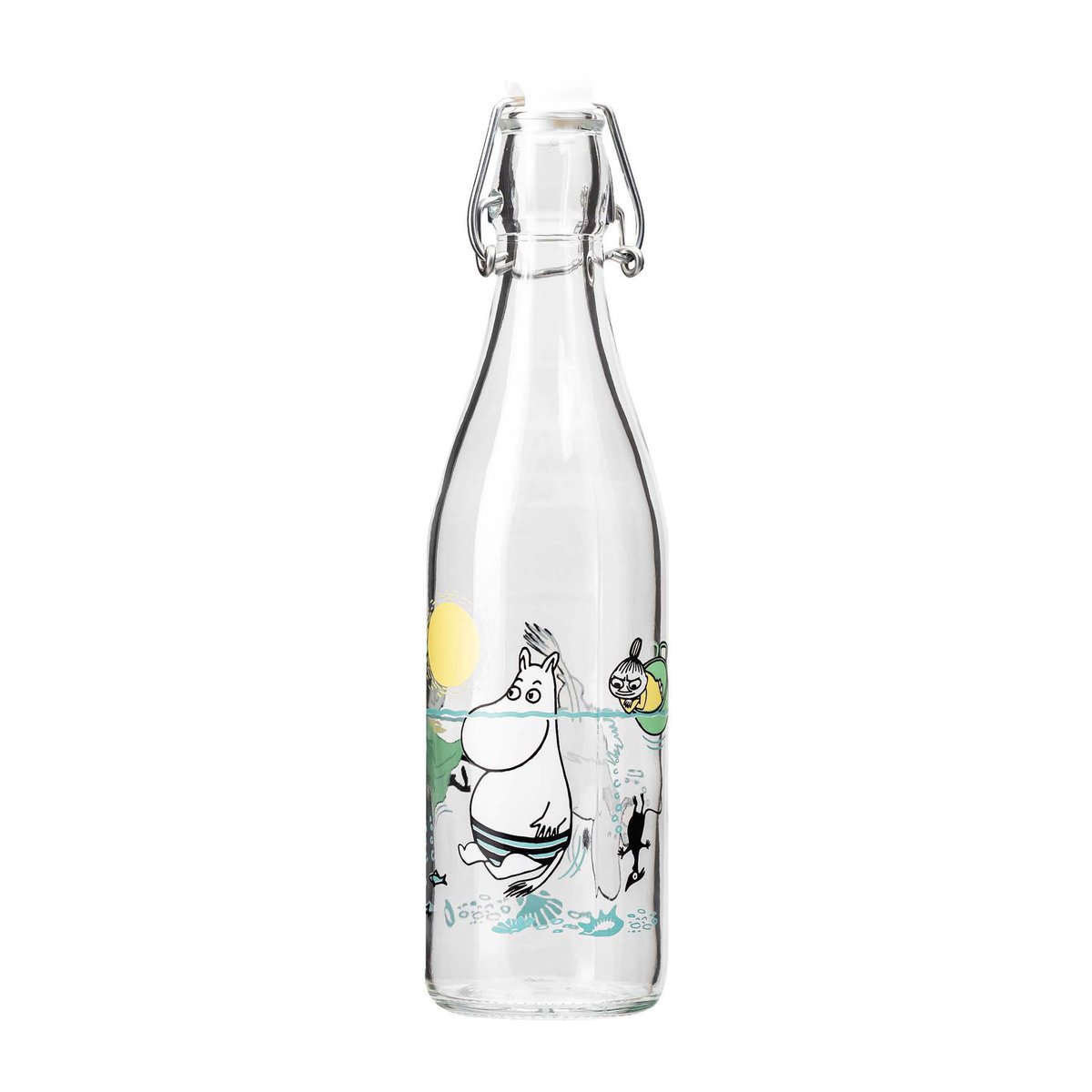 Muurla Bouteille de verre Moomin 0,5 l Fun in the water