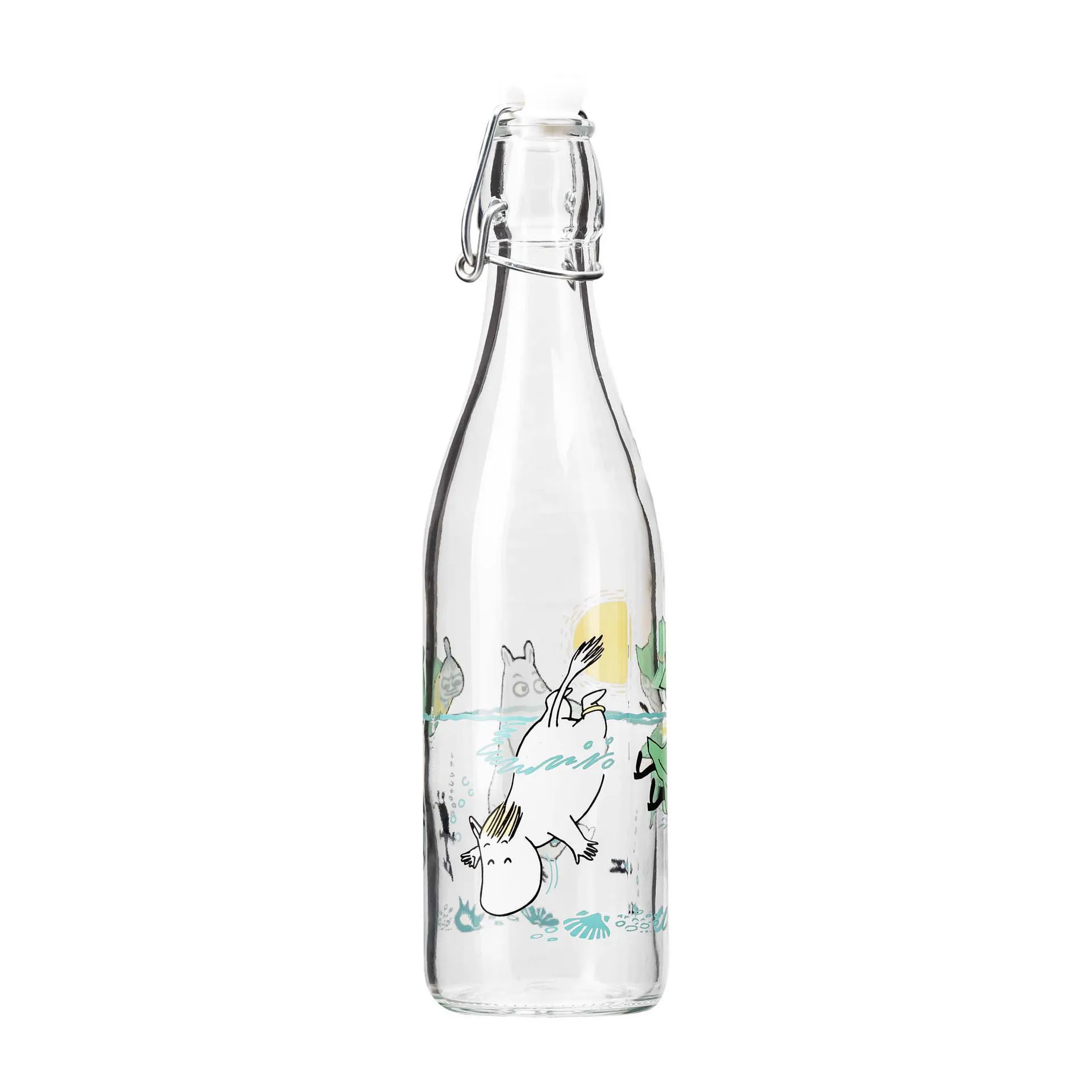 Bouteille de verre Moomin 0,5 l, Fun in the water Muurla