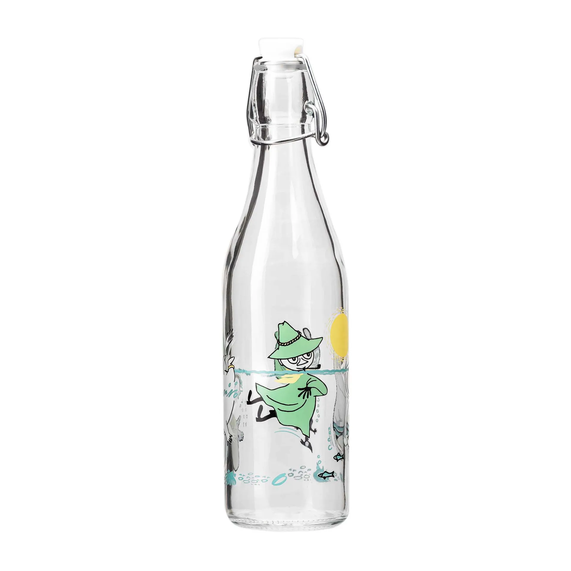 Bouteille de verre Moomin 0,5 l, Fun in the water Muurla