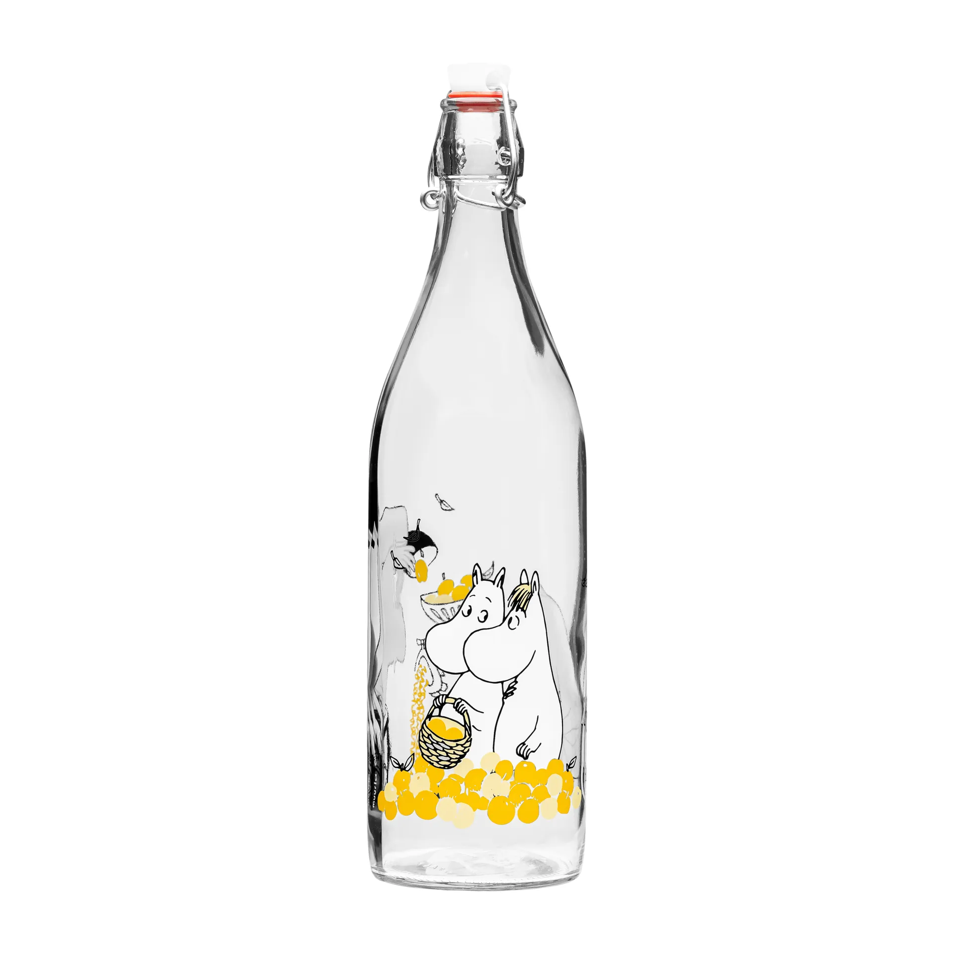 Bouteille de verre Moomin 1 L, Fruits Muurla