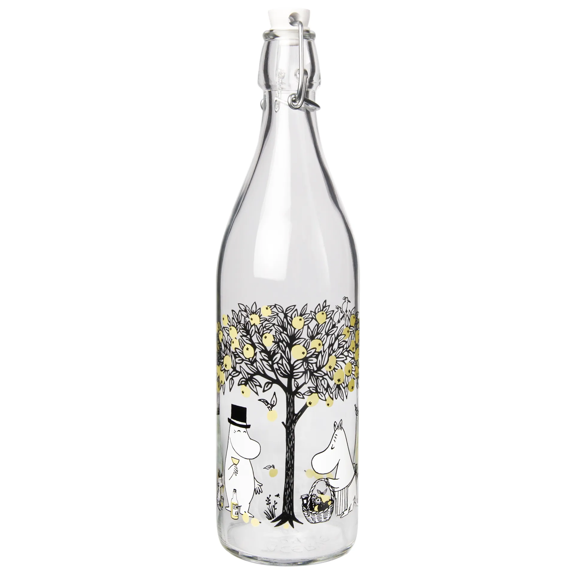 Bouteille de verre Moomin 1 L, Pommes Muurla