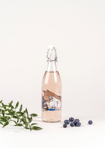 Bouteille en verre Blueberries 0,5 L - Transparent - Muurla