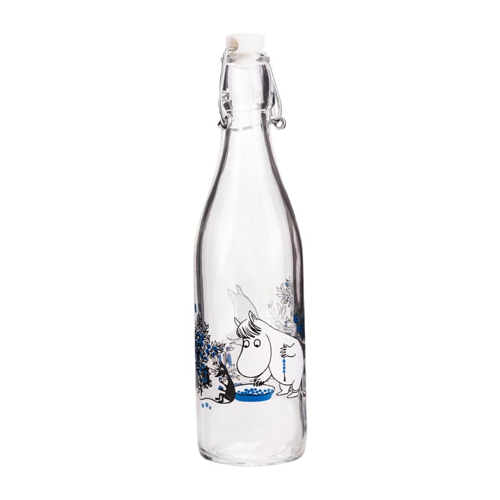 Bouteille en verre Blueberries 0,5 L, Transparent Muurla
