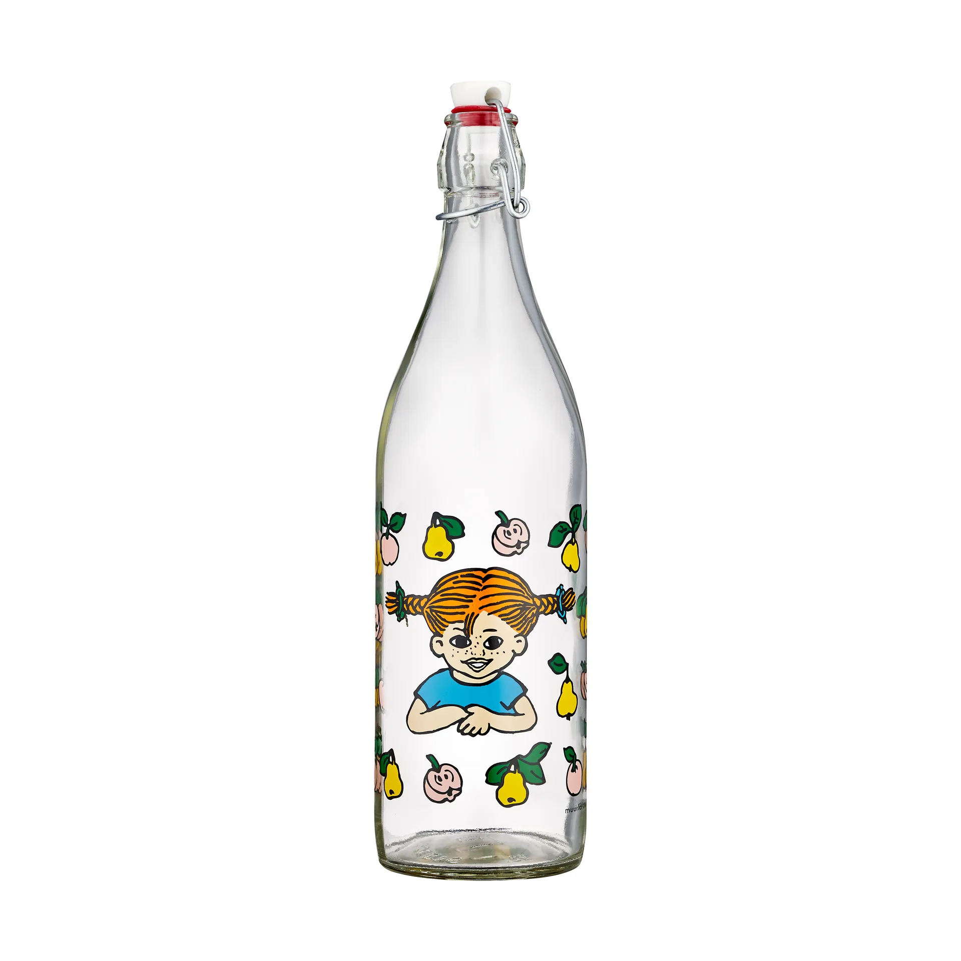Bouteille en verre Pippi 1 L, Fruits Muurla